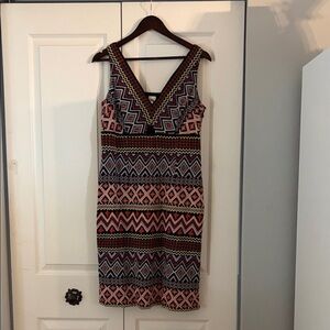 Anthropologie Akemi + Kin Elegant Patterned Midi Dress